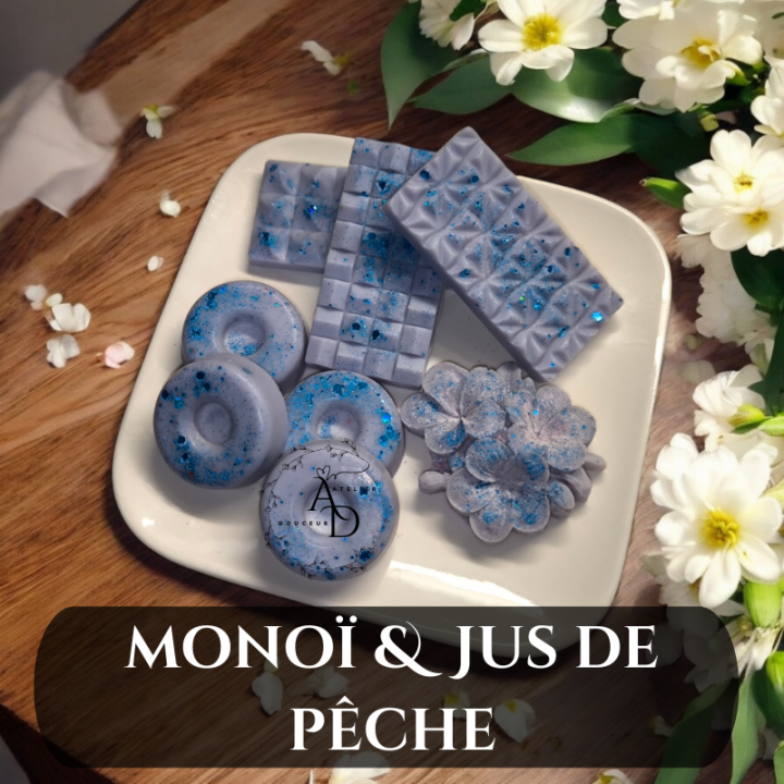 FONDANT MONOÏ & JUS DE PÊCHE