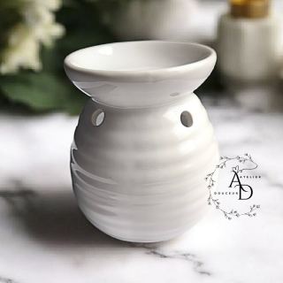 BRÛLE-PARFUM OVALE BLANC