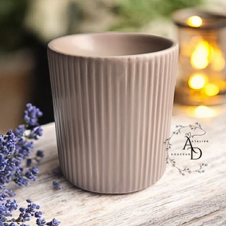 BRÛLE-PARFUM BRUN A LIGNES