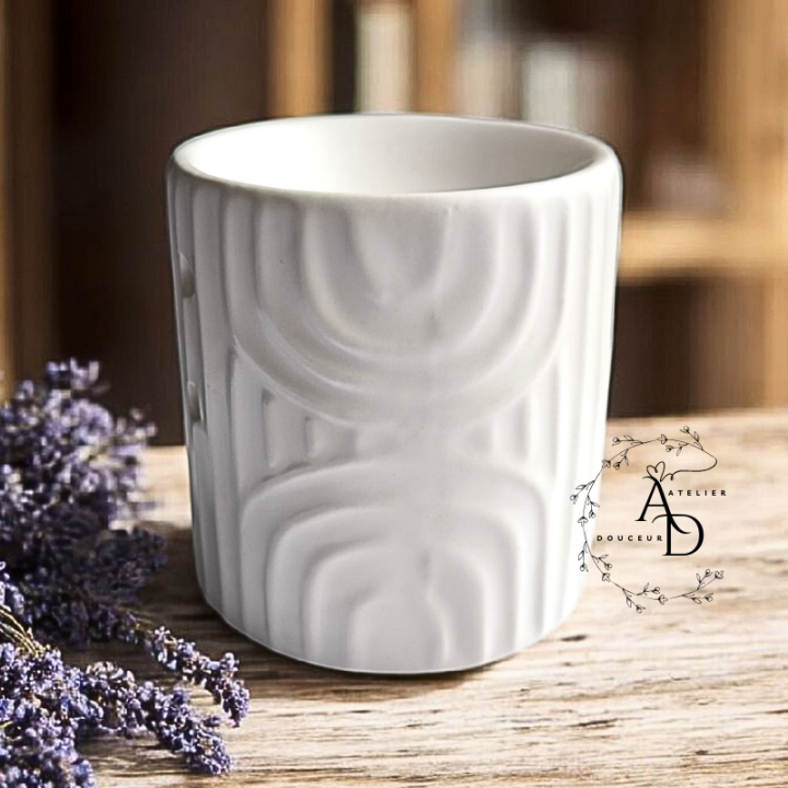 BRÛLE-PARFUM BLANC A VAGUES