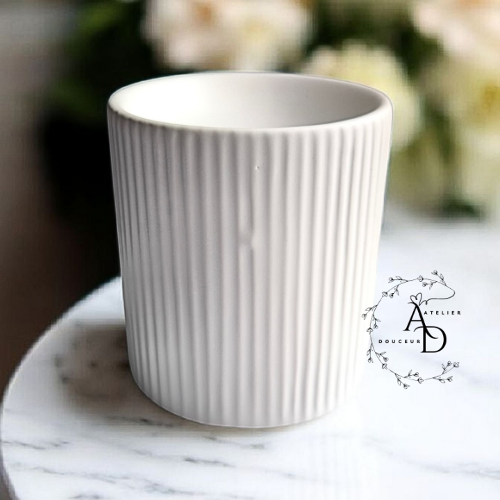 BRÛLE-PARFUM BLANC A LIGNES