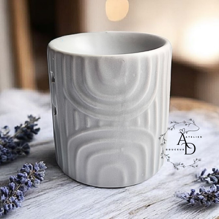 BRÛLE-PARFUM GRIS A VAGUES