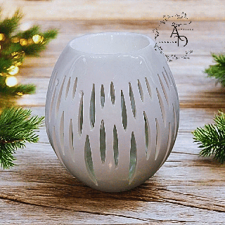 BRÛLE-PARFUM OVALI BLANC