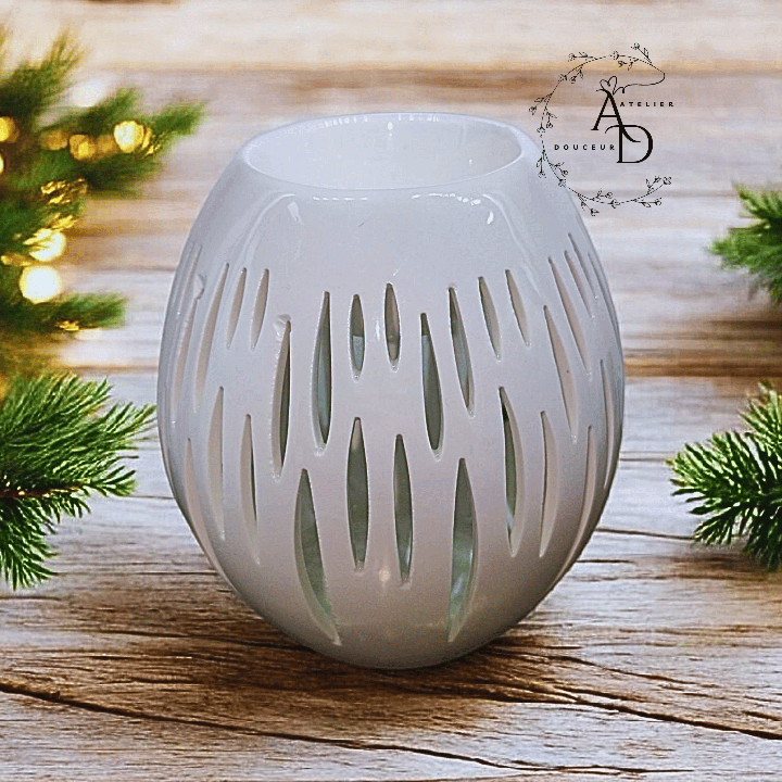 BRÛLE-PARFUM OVALI BLANC