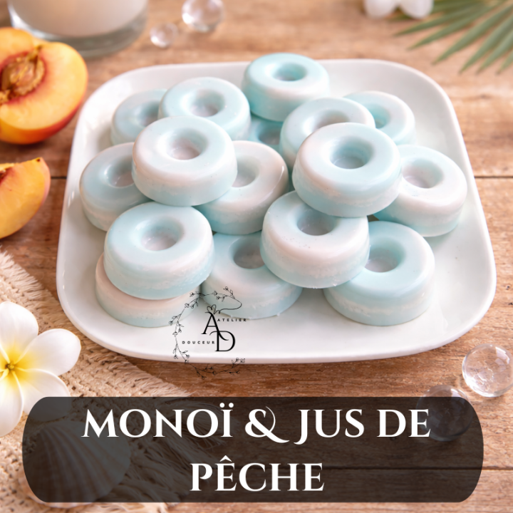 FONDANT MONOÏ & JUS DE PÊCHE